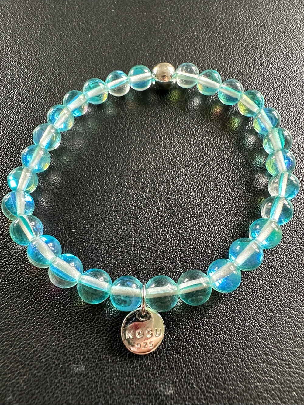 Nogu Blue Nebula | .925 Sterling Silver | Galaxy Glass Bead Bracelet